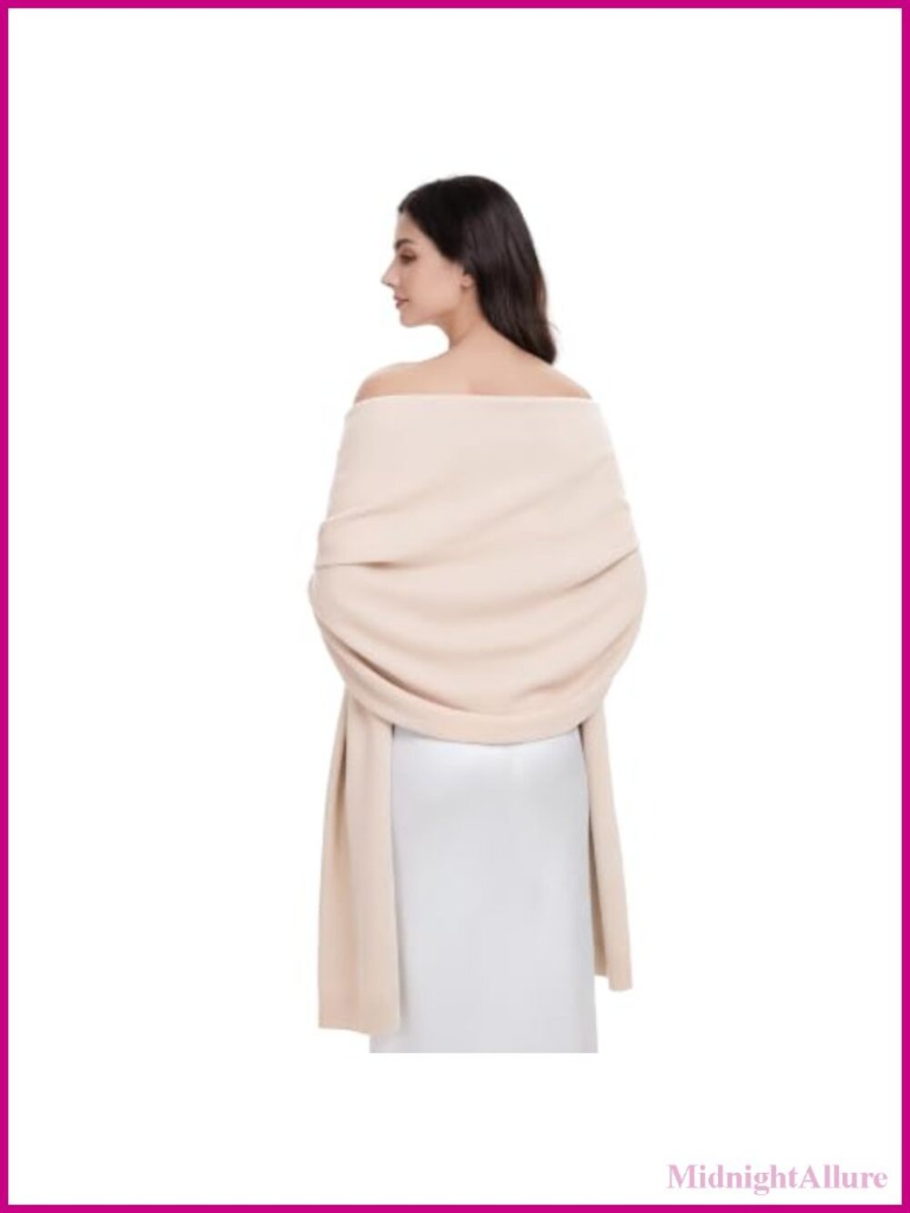Oversized Pashmina Shawl Wrap for Evening Dresses & Weddings
